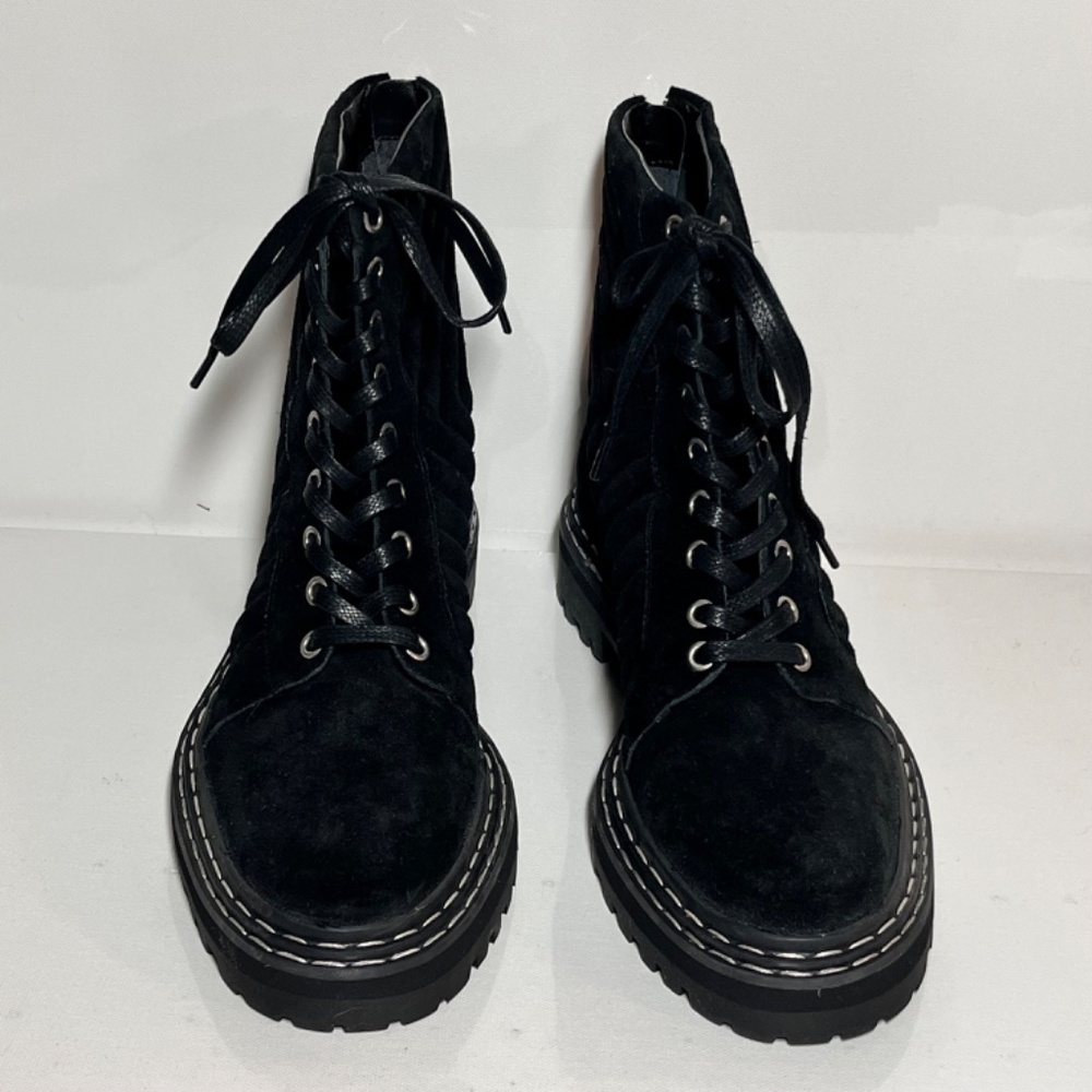 Vince Camuto x Fashion Jackson Puchenie Suede Lace-Up Hiker Boots - Picture 3 of 6